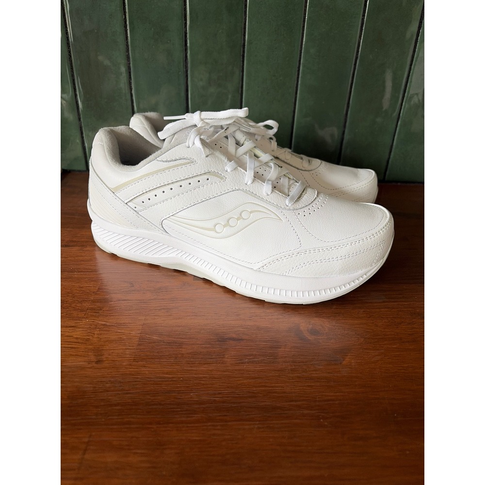 Saucony Echelon Walker 3 Mens Walking Shoes White Leather S40209-1 Size 10 XW